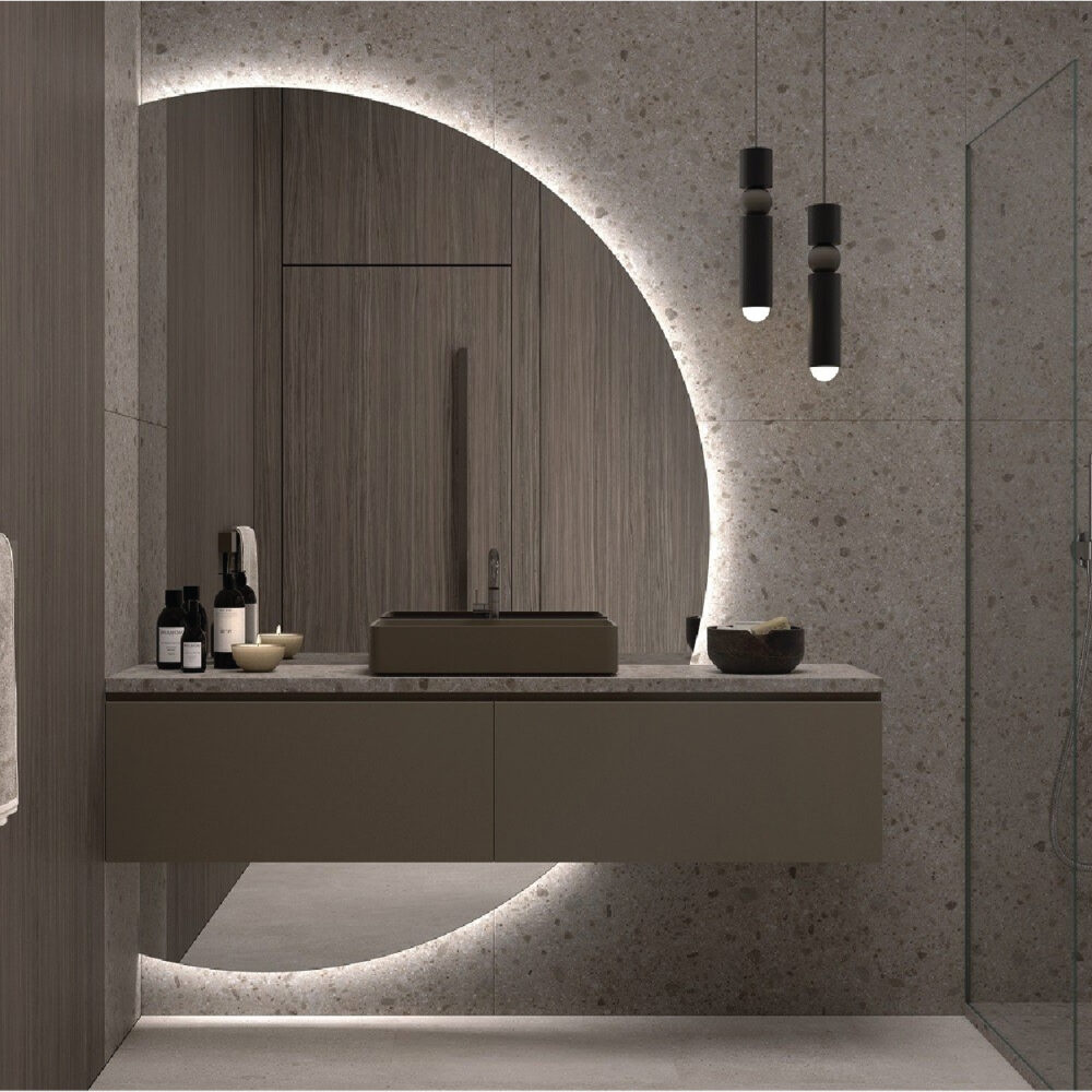 Espelho Retroiluminado Meia Luna