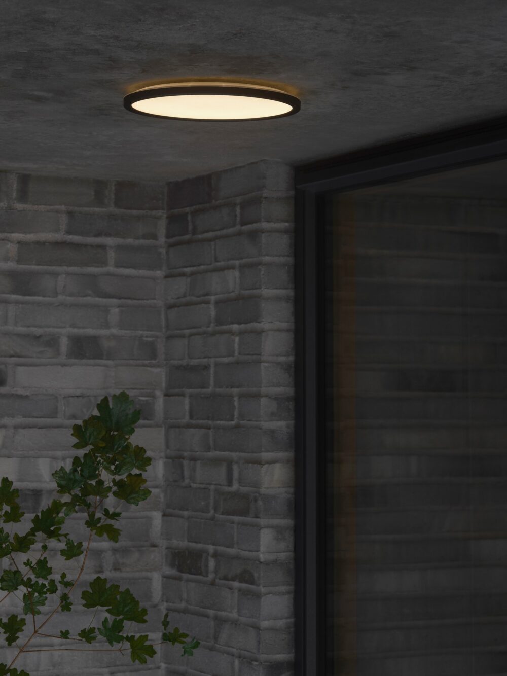 Oja 29 Outdoor Round | Ceiling light | Black