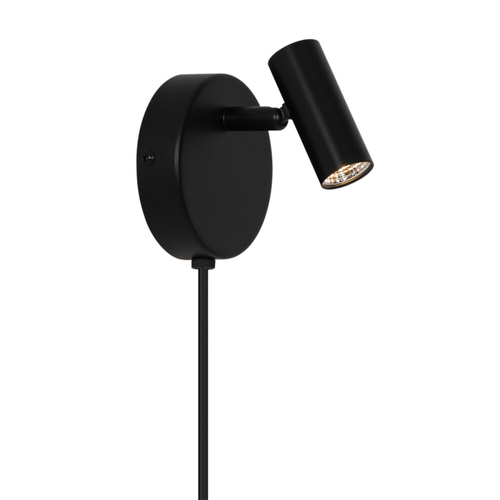 Omari Round | Wall light | Black